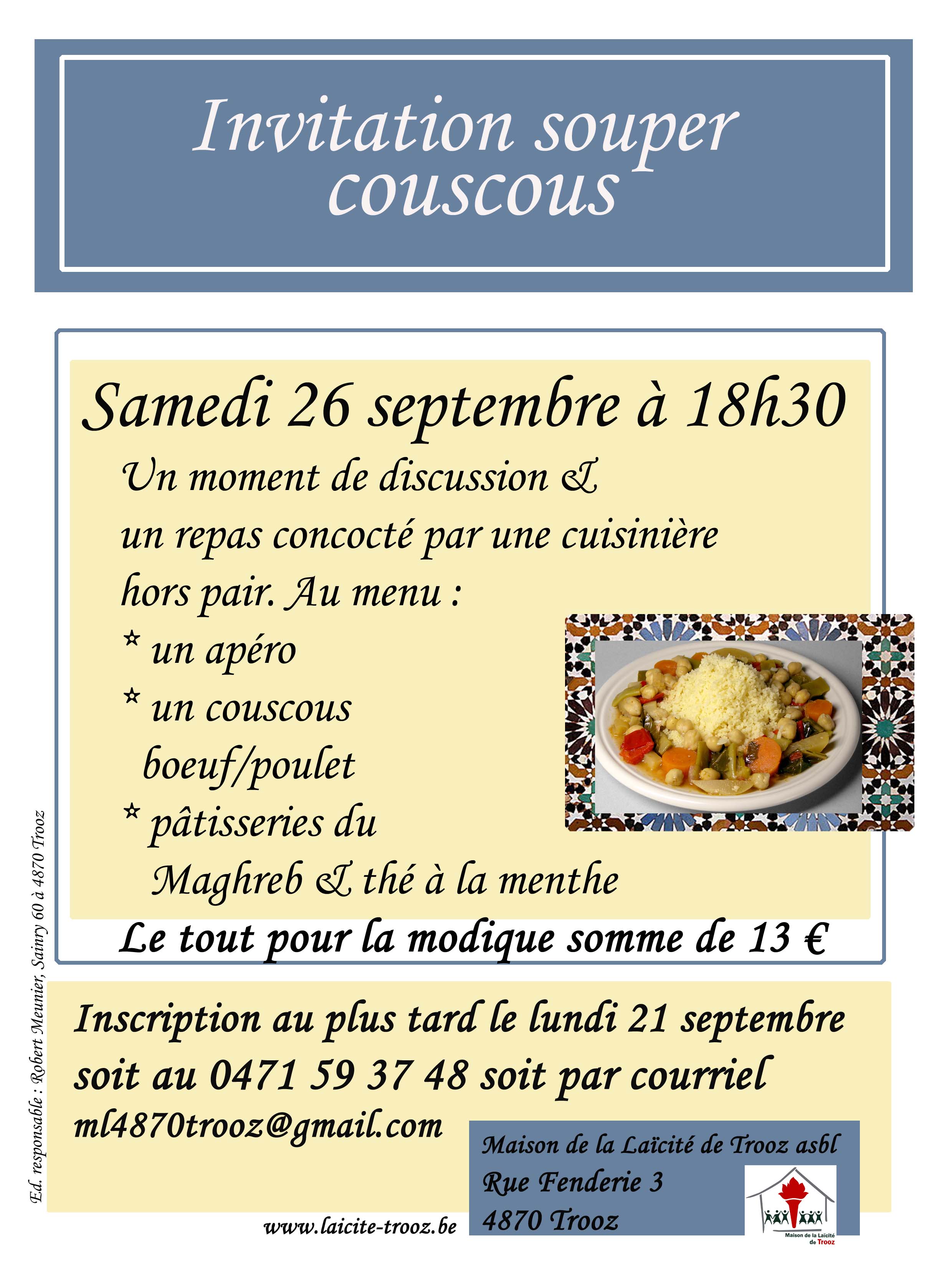 souper rencontre samedi